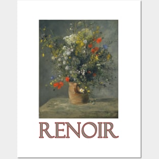 Flowers in a Vase by Pierre-Auguste Renoir Posters and Art